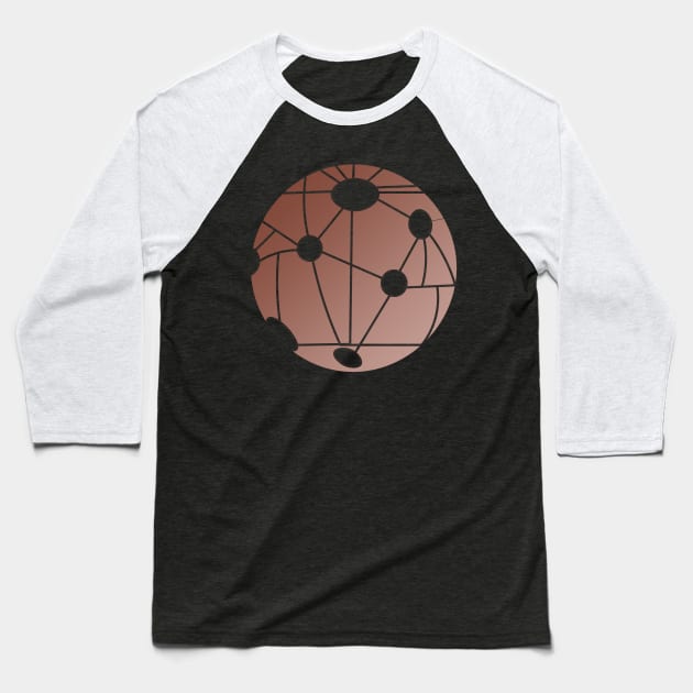 The Map Baseball T-Shirt by RickdelaTorre